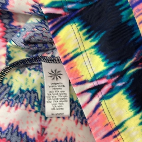 Athleta Shorebreak Athletc/Swim Racer Back Ikat Print Dress Built in Bra Sz S - Picture 9 of 10